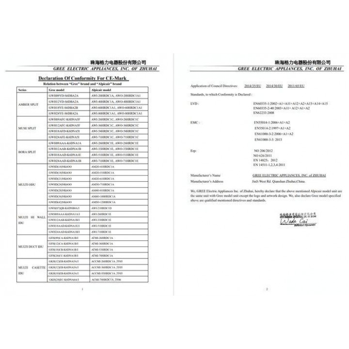 AlpicAir Premium Pro II AWI/AWO-54HRDC1C AlpicAir Premium Pro II AWI/AWO-54HRDC1C