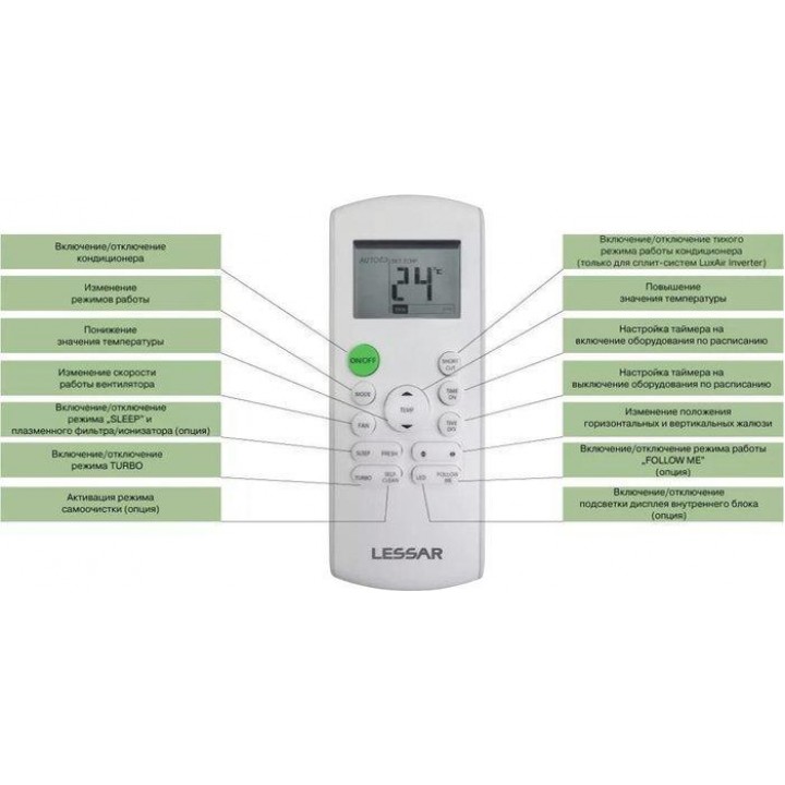 Lessar Cool+ on/off R410A LS-H28KPA2/LU-H28KPA2 Lessar Cool+ on/off R410A LS-H28KPA2/LU-H28KPA2